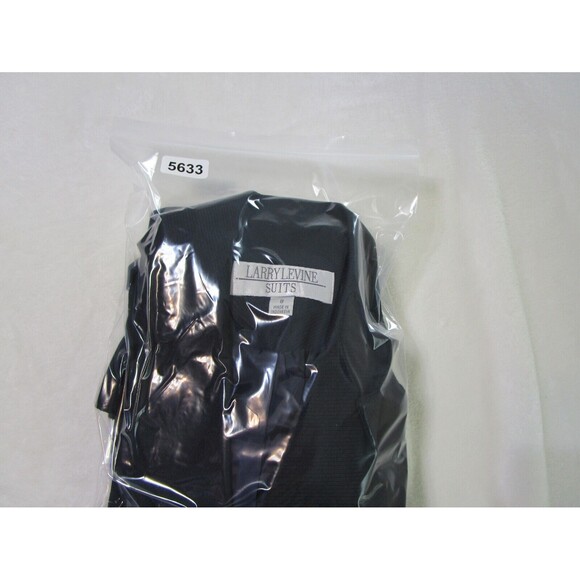 Larry Levine Suits Womens Jacket Size 8 Blue Lined Pockets 3-Button - Picture 12 of 12